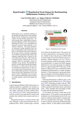 HypoTermQA: Hypothetical Terms Dataset for Benchmarking Hallucination
  Tendency of LLMs