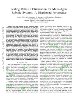 Scaling Robust Optimization for Multi-Agent Robotic Systems: A Distributed Perspective