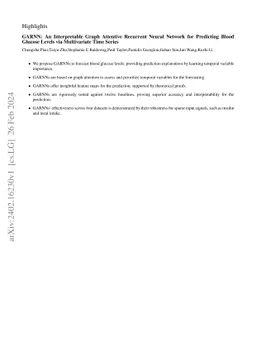GARNN: An Interpretable Graph Attentive Recurrent Neural Network for
  Predicting Blood Glucose Levels via Multivariate Time Series