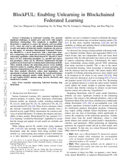 BlockFUL: Enabling Unlearning in Blockchained Federated Learning