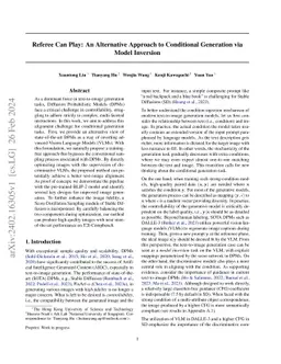 Referee Can Play: An Alternative Approach to Conditional Generation via
  Model Inversion