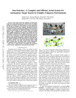 Star-Searcher: A Complete and Efficient Aerial System for Autonomous
  Target Search in Complex Unknown Environments