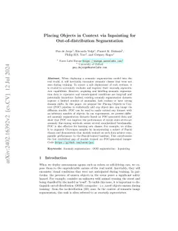 Placing Objects in Context via Inpainting for Out-of-distribution
  Segmentation