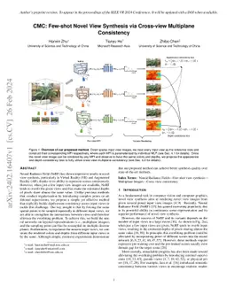 CMC: Few-shot Novel View Synthesis via Cross-view Multiplane Consistency