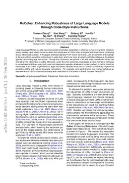 RoCoIns: Enhancing Robustness of Large Language Models through
  Code-Style Instructions