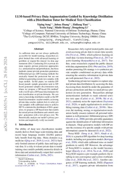 LLM-based Privacy Data Augmentation Guided by Knowledge Distillation
  with a Distribution Tutor for Medical Text Classification