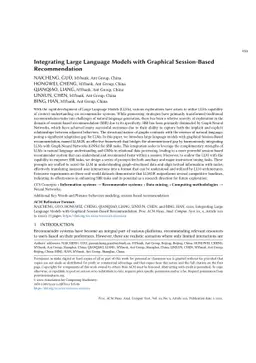 Integrating Large Language Models with Graphical Session-Based
  Recommendation