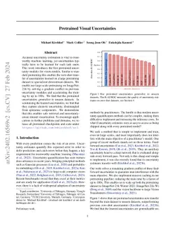 Pretrained Visual Uncertainties