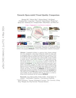 Towards Open-ended Visual Quality Comparison