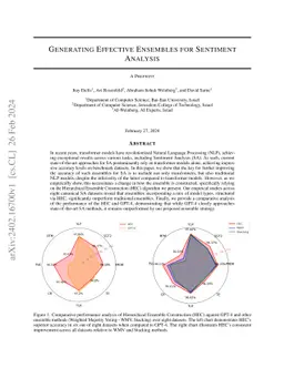 Generating Effective Ensembles for Sentiment Analysis