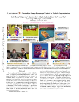 GROUNDHOG: Grounding Large Language Models to Holistic Segmentation