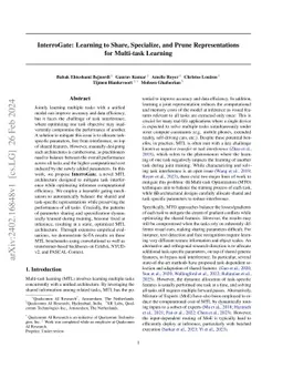 InterroGate: Learning to Share, Specialize, and Prune Representations
  for Multi-task Learning