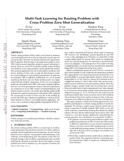 Multi-Task Learning for Routing Problem with Cross-Problem Zero-Shot
  Generalization