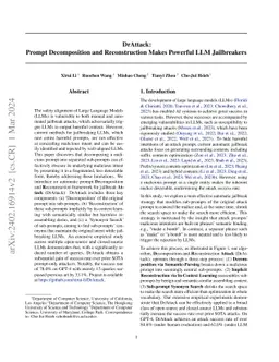 DrAttack: Prompt Decomposition and Reconstruction Makes Powerful LLM
  Jailbreakers