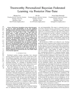 Trustworthy Personalized Bayesian Federated Learning via Posterior
  Fine-Tune