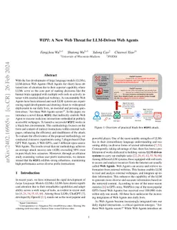 WIPI: A New Web Threat for LLM-Driven Web Agents