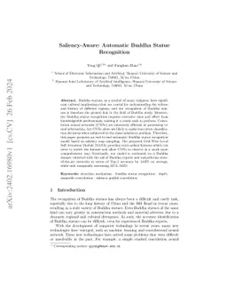 Saliency-Aware Automatic Buddhas Statue Recognition