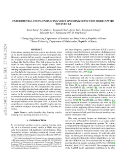 Experimental Study: Enhancing Voice Spoofing Detection Models with
  wav2vec 2.0