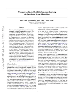 Unsupervised Zero-Shot Reinforcement Learning via Functional Reward
  Encodings