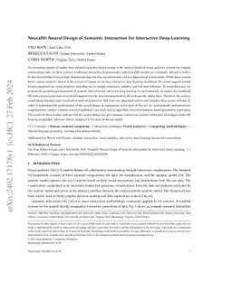 NeuralSI: Neural Design of Semantic Interaction for Interactive Deep
  Learning