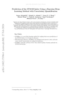 Prediction of the SYM-H Index Using a Bayesian Deep Learning Method with
  Uncertainty Quantification