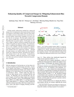 Enhancing Quality of Compressed Images by Mitigating Enhancement Bias
  Towards Compression Domain