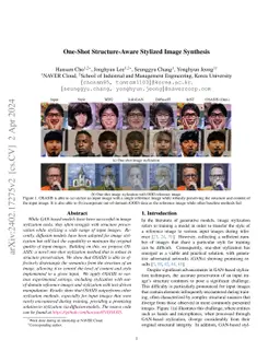 One-Shot Structure-Aware Stylized Image Synthesis