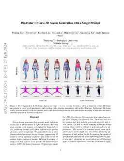 DivAvatar: Diverse 3D Avatar Generation with a Single Prompt