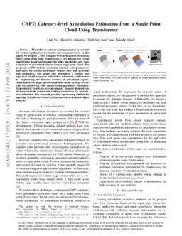 CAPT: Category-level Articulation Estimation from a Single Point Cloud
  Using Transformer