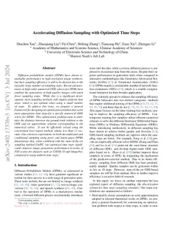 Accelerating Diffusion Sampling with Optimized Time Steps
