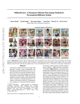 DiffuseKronA: A Parameter Efficient Fine-tuning Method for Personalized
  Diffusion Models