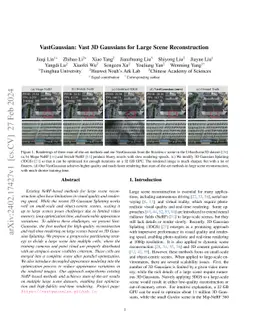 VastGaussian: Vast 3D Gaussians for Large Scene Reconstruction