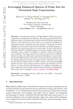 Leveraging Enhanced Queries of Point Sets for Vectorized Map
  Construction