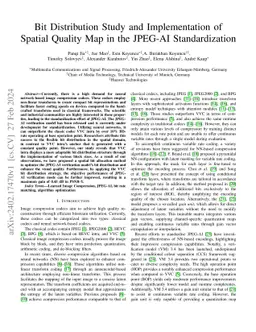 Bit Distribution Study and Implementation of Spatial Quality Map in the
  JPEG-AI Standardization