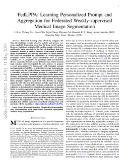 FedLPPA: Learning Personalized Prompt and Aggregation for Federated
  Weakly-supervised Medical Image Segmentation