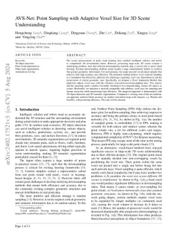 AVS-Net: Point Sampling with Adaptive Voxel Size for 3D Scene
  Understanding