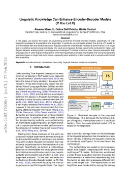 Linguistic Knowledge Can Enhance Encoder-Decoder Models (If You Let It)