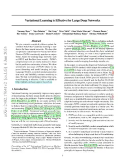 Variational Learning is Effective for Large Deep Networks