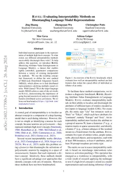 RAVEL: Evaluating Interpretability Methods on Disentangling Language
  Model Representations