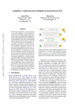 AmbigNLG: Addressing Task Ambiguity in Instruction for NLG