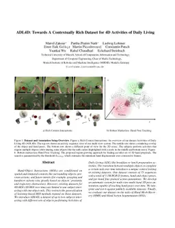 ADL4D: Towards A Contextually Rich Dataset for 4D Activities of Daily
  Living