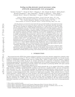 Scaling on-chip photonic neural processors using arbitrarily
  programmable wave propagation