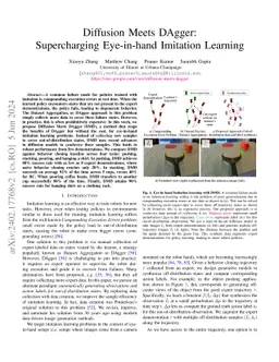 Diffusion Meets DAgger: Supercharging Eye-in-hand Imitation Learning