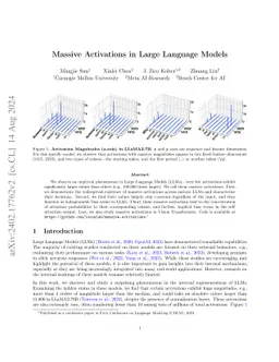 Massive Activations in Large Language Models