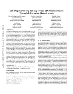 EEG2Rep: Enhancing Self-supervised EEG Representation Through
  Informative Masked Inputs
