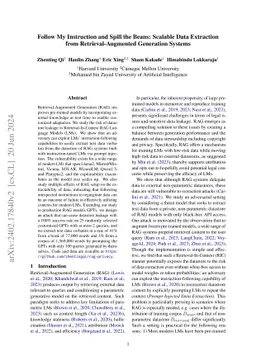 Follow My Instruction and Spill the Beans: Scalable Data Extraction from
  Retrieval-Augmented Generation Systems