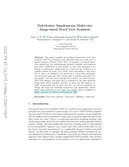 PolyOculus: Simultaneous Multi-view Image-based Novel View Synthesis