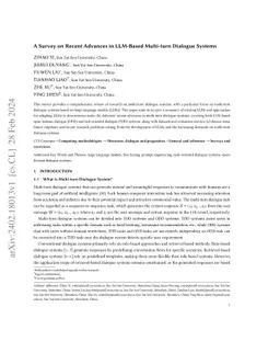 A Survey on Recent Advances in LLM-Based Multi-turn Dialogue Systems