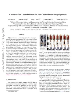 Coarse-to-Fine Latent Diffusion for Pose-Guided Person Image Synthesis
