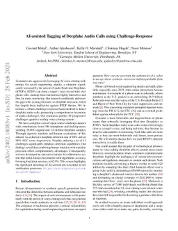 PITCH: AI-assisted Tagging of Deepfake Audio Calls using Challenge-Response